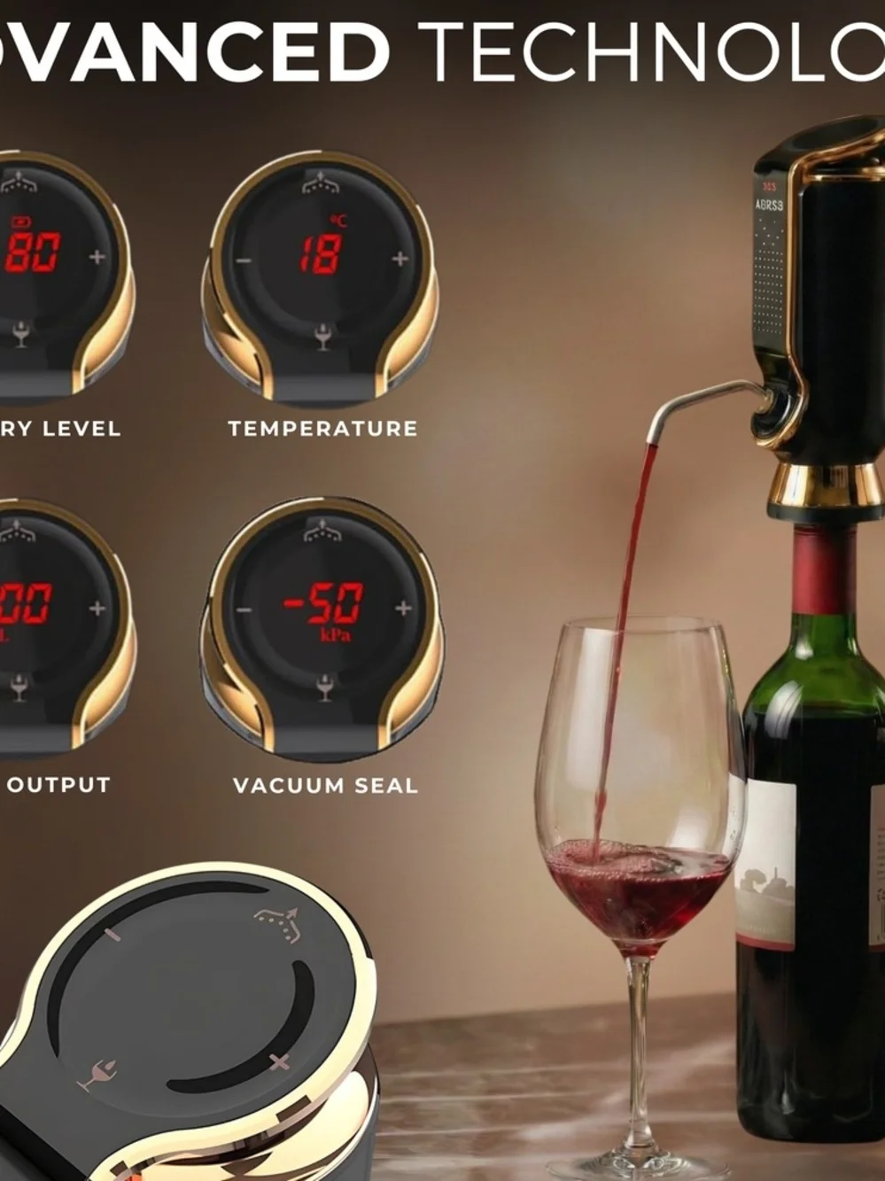 Sorso Wine Aerator, Preserver & Dispenser